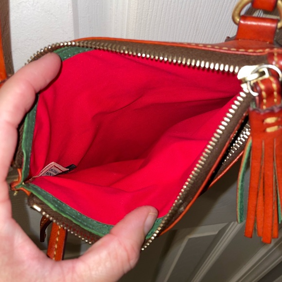 Dooney & Bourke Leather Triple Zip Crossbody - Picture 6 of 7